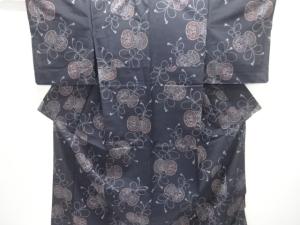 鼓模様織出し西陣伝承紬着物アンサンブル